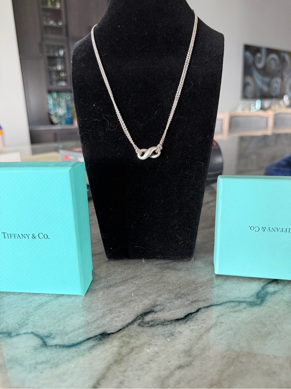 Tiffany & Co. Silver Infinity Loop Necklace - Silver